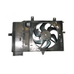 Диффузор вентилятор охлаждения двигателя в сборе с моторчиком Nissan Micra K12 \ Note (Ниссан Ноут E11)