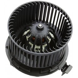 Мотор вентилятора отопителя салона в сборе (VALEO) Nissan Note / Mikra K12 / Almera G15 без конд. (Ниссан Альмера G15 Новая)
