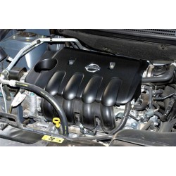 Накладка декоративная на двигатель Nissan Note E11 / Nissan Mikra K12E 16V HR16DE (крышка моторного отсека) (Ниссан Ноут E11)