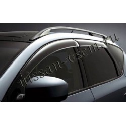 Дефлекторы боковых окон (ветровики) темные 4 шт Nissan Murano 2009- (Ниссан Мурано Z51)
