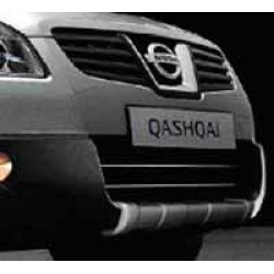 Декоративная накладка на передний бампер Nissan Qashqai+2 (Ниссан Кашкай J10 (2007-2013)