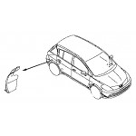Грязезащитная накладка бампера правая Nissan Tiida C11X (H/B) (подкрылок задний) (Ниссан Тиида C11)