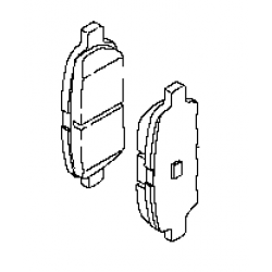 Тормозные колодки задние (оригинал) Teana J32 RUS / Juke F15 MR16DD / Tiida C13R (Ниссан Тиида C13)
