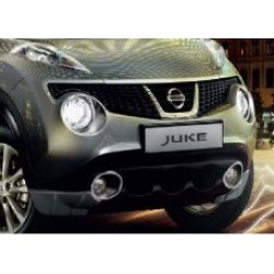 Рамка противотуманной фары хромированная (комплект) Nissan Juke F15 '2010- (кольца ПТФ) (Ниссан Жук F15 (2011-)