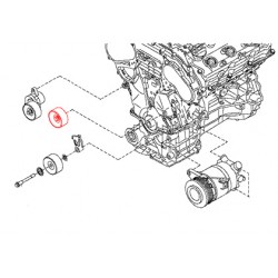 Ролик(обводной) приводного ремня генератора Nissan J32 VQ25DE (Ниссан Теана J32)