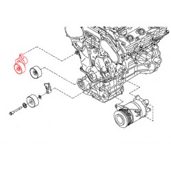 Ролик приводного ремня с натяжителем Nissan Teana J32 / Murano Z51 (Ниссан Мурано Z51)