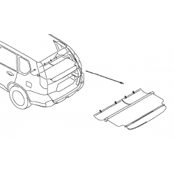 Шторка багажника выдвижная Nissan X-Trail T31 '07- (Ниссан Икс-Трейл T31)
