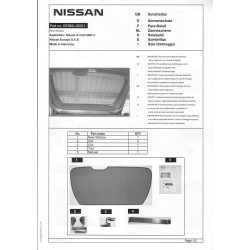 Солнечные шторки для окна пятой двери Nissan X-Trail T31 '07- (Ниссан Икс-Трейл T31)