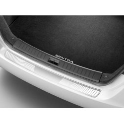 Защитная накладка на задний бампер (алюминий) Nissan Sentra '2014- (Ниссан Сентра B17)