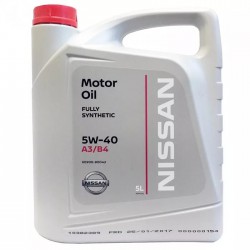 Моторное масло Nissan 5W40 (5л) (оригинальное масло ниссан синтетика ) (Ниссан Альмера G15 Новая)